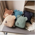 thumbnail image 2 of Mochila pequeña de lana de oreja de oso para niños y niñas, bolsa de día de lana de cordero cálida informal, mochila escolar para viajes y comprasC3 Fivean unisex, 2 of 2