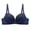 Navy, variant on Lace V-Neck Push Up Bra, Womens Adjustable Strap Breathable Comfortable Underwire Bralette Navy 4XL
