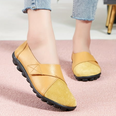 

Crochet Lightweight & Comfortable Trim Faux Leather Walking Loafers Solid Color Soft Platform Flat Shoes Loafer Flats Women s Footwear
