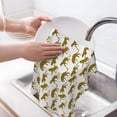 thumbnail image 6 of Sikiie Leopard Print Waffle Weave Kitchen Dish Cloth,Super Absorbent Kitchen Dish Towels 16*26 Inches for Dish Rags Washing Dishes, Drying Dishes, 6 of 7