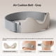 thumbnail image 5 of 2 Packs Airbag patellar tendon support Strap, Adjustable breathable anti slip Knee Brace for Tendonitis Pain knee Relief Exercise, run, hike,play ball, high jump, climb,ride (Gray-1 pair), 5 of 5