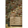 thumbnail image 2 of Moroccan Inspired Architectural Design Wallpaper R8283, 2 of 3
