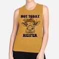 thumbnail image 2 of Not Today Heifer Women's Muscle Tank 2X-Large Antique Gold, 2 of 5