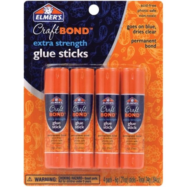 ElmersXActo 484287 Elmers Extra Strength Glue Sticks 4Pkg.21 Ounce