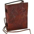 thumbnail image 4 of FFIY Livre DOUBLE DRAGON Pages Vierges en Cuir Fait Main Non Doublé 5 x 7 JOURNAL (Marron), 4 of 4
