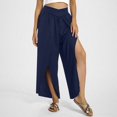 thumbnail image 1 of WILLBEST Pantalones Casuales para Mujer, de Pierna Ancha, Cintura Alta, Estilo Bohemio, Estilo Palazzo, para Yoga, Playa, Tallas Grandes, Estilo Hippie, para Mayor Comodidad y Estilo. Chica, 1 of 6