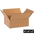 thumbnail image 2 of Box Partners Flat Corrugated Boxes 8" x 6" x 2" Kraft 25/Bundle 862, 2 of 4