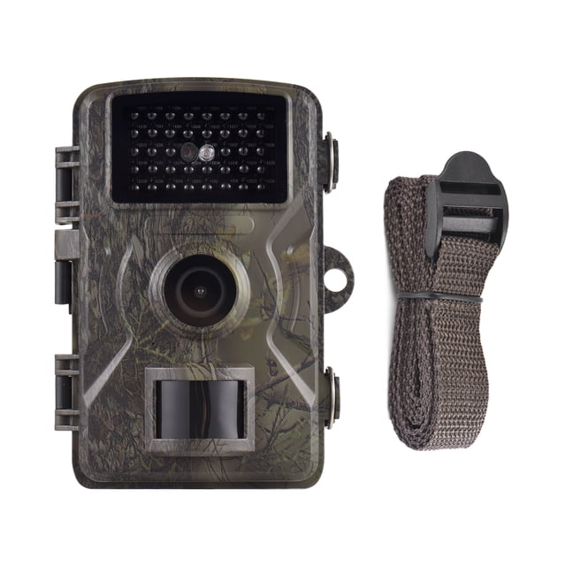 1080P Trail Camera 16MP Wildlife Scouting Camera Tracking Camera with 2.0 Inch TFT Color Screen 0.8s Trigger Time Supports Infrared Night Vision Motion Activated IP66 Waterproof