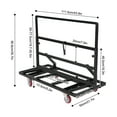 thumbnail image 2 of Folding Drywall Cart, Portable Panel Truck Cart, Portable Plywood Cart, 2 of 10