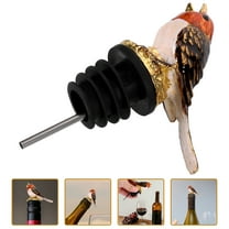 HEMOTON Elegant Bird Shaped Wine Pourer with Aerator and Stopper Made of Zinc Alloy Golden Color for Wine Use