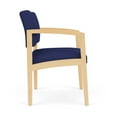 thumbnail image 2 of Pemberly Row Chaise d'Invité Surdimensionnée pour Réception / Bois Naturel / Bleu, 2 of 4