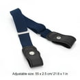 thumbnail image 4 of Sonducket Cinturón sin hebilla Suministros de armario para niños Niñas a cuadros morados y negros Cinturones azul profundo Sonducket AP008680-16, 4 of 5
