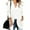 White, variant on Womens Long Sleeve Casual Lightweight Loose Open Front Cardigan Knit Sweaters Coat with Pockets