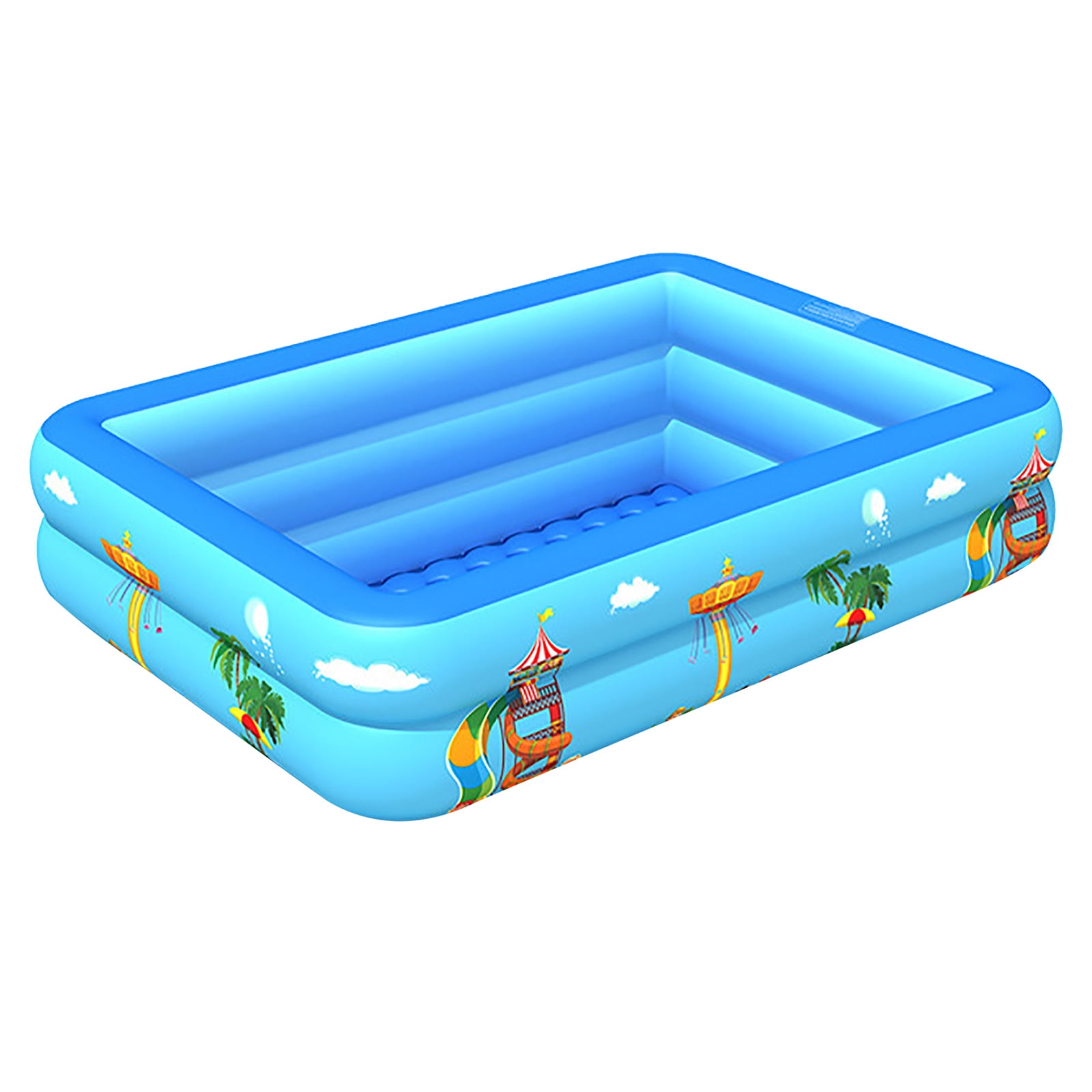 CreativeArrowy Swimming Pool Bathing Tub Blue Rectangular PVC Material