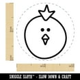 thumbnail image 2 of Rooster Chicken Head Cute Self-Inking Rubber Stamp Ink Stamper - Pink Ink - Mini 1/2 Inch, 2 of 7
