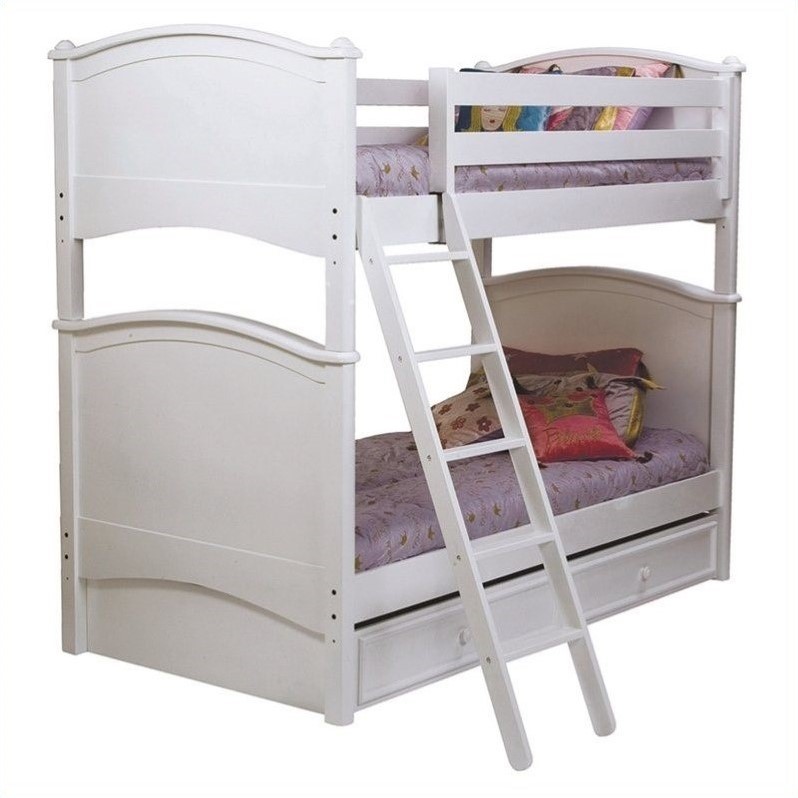 Bolton Furniture Essex Cooley Twin Bunk Bed in White