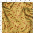 thumbnail image 3 of Soimoi Florals Printed,Cuddle Minky Fabric, Sewing Fabric by The Yard 56 Inch Wide,Decorative Plush Soft Fabric, Baby Garments, Toys and Blankets, Yellow, 3 of 6