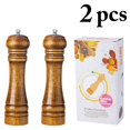 thumbnail image 3 of Coofit Pepper Grinder Wooden Adjustable Large Capacity Manual Spice Grinder Pepper Mill, 3 of 10