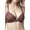 Burgundy, variant on Women's Lace Overlay Padded Bra