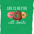 thumbnail image 4 of Inktastic Life is Better with Donuts Boys or Girls Baby Bodysuit, 4 of 5