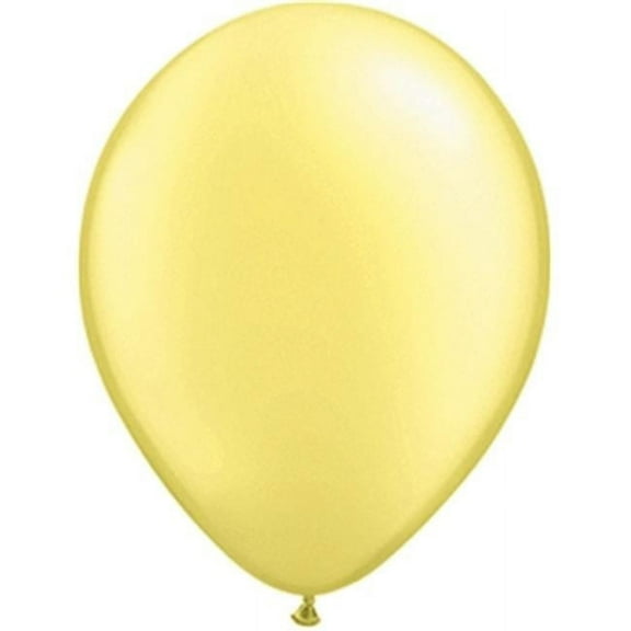 pioneer balloon company 25 count latex balloon, 11", pearl lemon chiffon