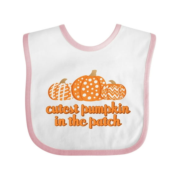 Inktastic Cutest Pumpkin in the Patch Boys or Girls Baby Bib