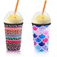 thumbnail image 1 of 2 estuches de café helado reutilizables - Estuche aislado para bebidas frías, estuche de café para bebidas de té con leche (grande), 1 of 5