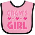 thumbnail image 3 of Inktastic Grams Girl Granddaughter Girls Baby Bib, 3 of 4