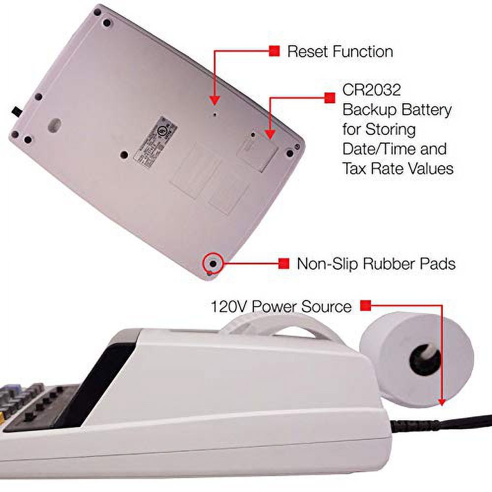 Sharp EL-2630PIII Printing Calculator with 12-Digit Fluorescent Display, Black/Red