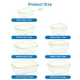 thumbnail image 4 of Sindcom 7 Pack Glass Storage Containers with Airtight Lids, Glass Meal Prep Containers, Lunch Office Meal for Microwave,Freezer and Dishwasher, BPA Free,Yellow, 4 of 8