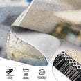 thumbnail image 4 of Cocktail Santorini Coastal Buildings Bedside Runner Rug 2'x 6' Non Slip Carpet Floor Mat Area Rug, 4 of 8