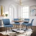 thumbnail image 2 of Andeworld Modern Armless Dining Chairs, Blue (Set of 2), 2 of 7