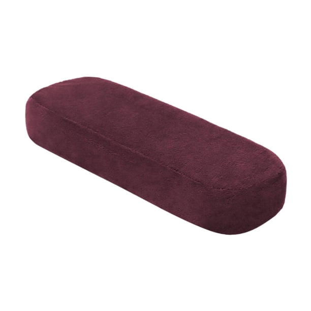 Almohadilla para reposabrazos Cojín para reposabrazos con correa elástica Reemplazo del reposabrazos universal de la silla Rojo oscuro