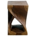 thumbnail image 6 of Home Square 18x12" Traditional Wood Twist Stool in Walnut - Set of 3, 6 of 7