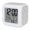 Gray, variant on Spring Floral Digital Alarm Clock for Bedrooms, Smart LED Alarm Clock with 7 Color Changing Night Light, Rustic Flowers Botanical Beige Silent Wake Up Clocks for Sleep Study Cooking 3.2"x3.2"