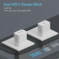 thumbnail image 3 of USB C Charger Block,36W Dual Port GaN Fast Charge Brick,2Pack Double Type C Charging Port Plug Cube Compatible with iPad iPhone 15 14 13 Pixel Samsung Galaxy Android iWatch and More, White, 3 of 6
