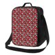 thumbnail image 1 of Fotbe Red Floral Lonchera Bolsa de Almuerzo para Hombres y Mujeres, Lonchera de Gran Capacidad, Bolsa de Almuerzo Reutilizable, Bolsa Térmica Aislante, 1 of 7