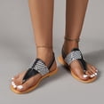 thumbnail image 1 of Chanclas de verano para mujer, zapatillas de tacón plano, sandalias, chanclas informales, zapatos de mujer Wmkox8yii nm6442, 1 of 8
