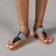 thumbnail image 1 of Chanclas de verano para mujer, zapatillas de tacón plano, sandalias, chanclas informales, zapatos de mujer Wmkox8yii nm6442, 1 of 8