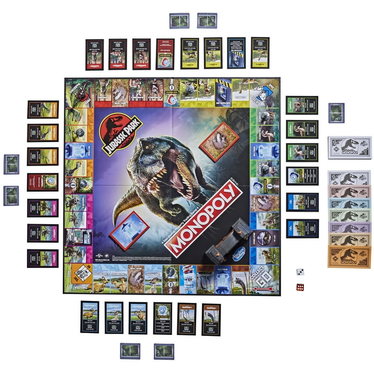 Jurassic Park Edition Monopoly popular Board Game Hasbro 2020