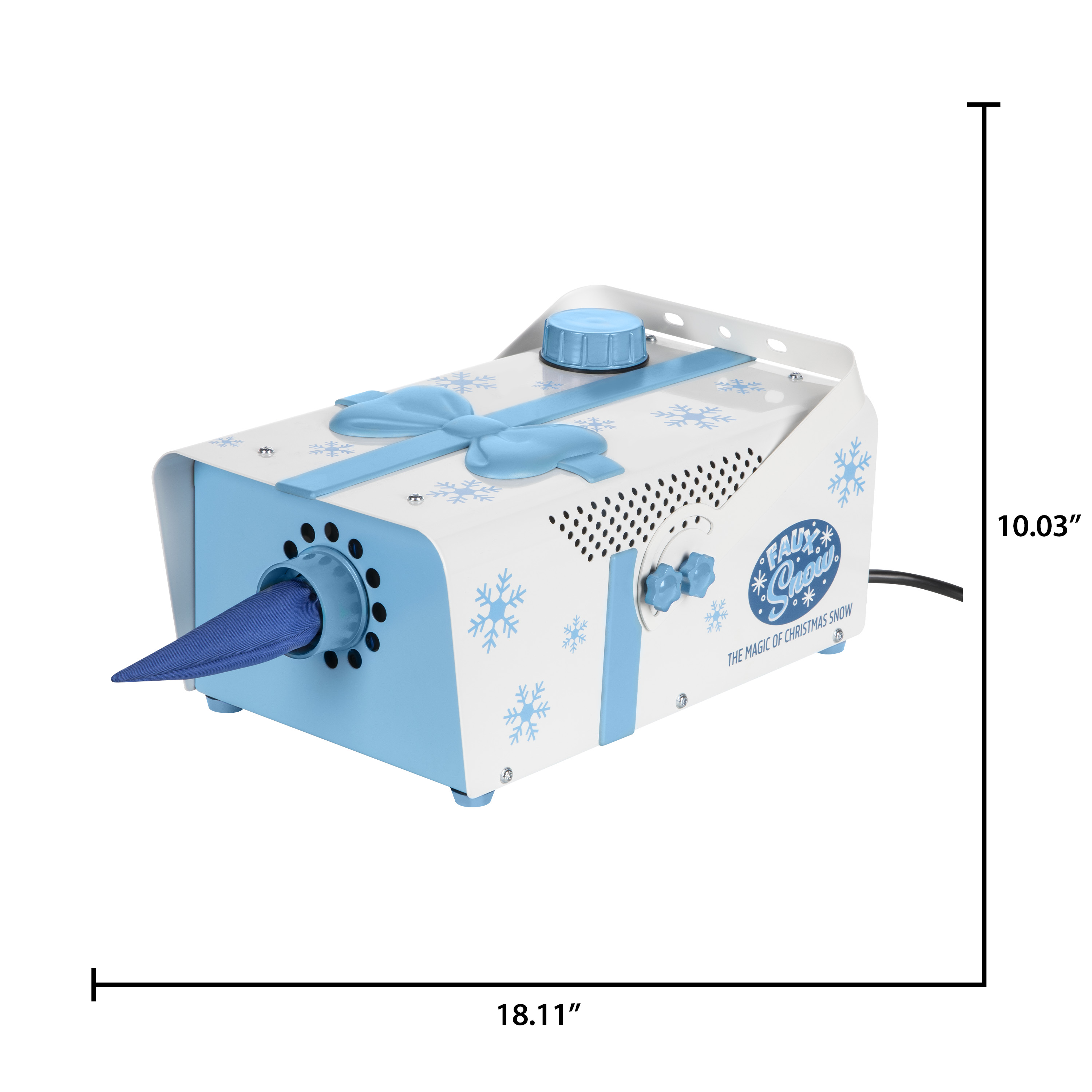 Christmas Corded Electric Faux Snow Blowing Machine 800 W Easy to Use with Timer Decoration with Timer
