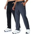 thumbnail image 1 of Pantalones Deportivos Rapoo Track para Hombre 2 Pares S Negro+Gris, 1 of 6