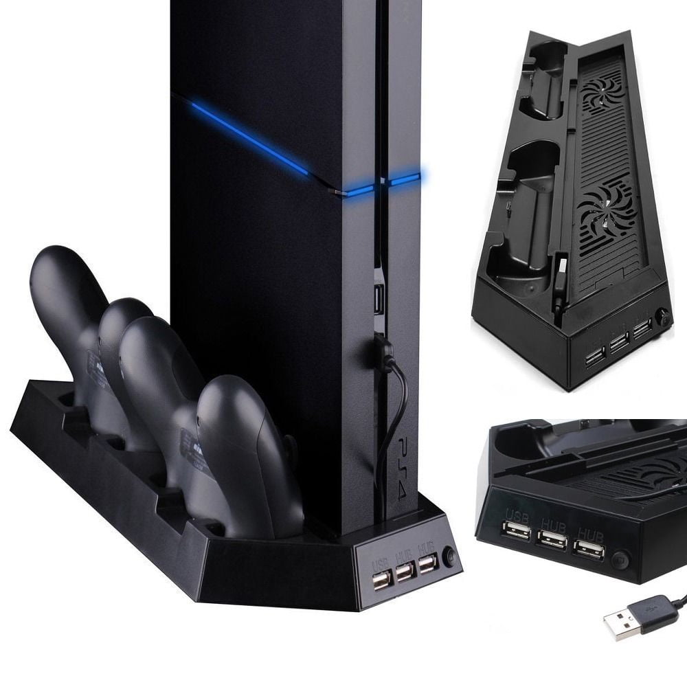 Tekdeals Ps4 Ps4 Slim Cooling Station Vertical Stand With 2 Controller Charging Dock Walmart Inventory Checker Brickseek