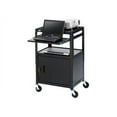 thumbnail image 3 of Bretford Basics Adjustable Projector Cart with Cabinet CA2642NS-P5 - Cart - for projector / notebook - steel - black powder - screen size: 19" - 20", 3 of 3