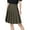 Khaki, variant on Short Skirts for Women 2X Plus Size Under $10 Solid Color Pleated Belt Pants High Waisted Skirt