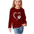 thumbnail image 1 of WRKEKC Chemises à Manches Longues pour Filles, T-Shirts à Manches Longues pour Filles, Chemises Imprimées à Manches Longues pour Filles, Blouses Décontractées Élégantes à Col Rond, 1 of 4