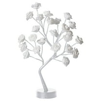 Rose Tree lamp, Rose Flower Night Light, 24 LEDs Tabletop Pink Tree Lights, USB/Battery Powered Flower Lamp for Valentine's Day Decorations, Girls Gift for Mother Home Party Wedding Room