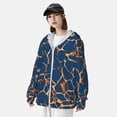 thumbnail image 3 of Fotbe Giraffe Skin Chaqueta con Protección Solar UPF 50+ para Hombre y Mujer, Camisa con Capucha y Bolsillos-3X-Large, 3 of 7