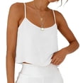 thumbnail image 5 of Taqqpue Cotton Linen Tank Tops for Women Casual Summer Spaghetti Strap Sleeveless Crop T Shirt Basic Beach Vacation Camisoles for Women S-XXL, 5 of 7