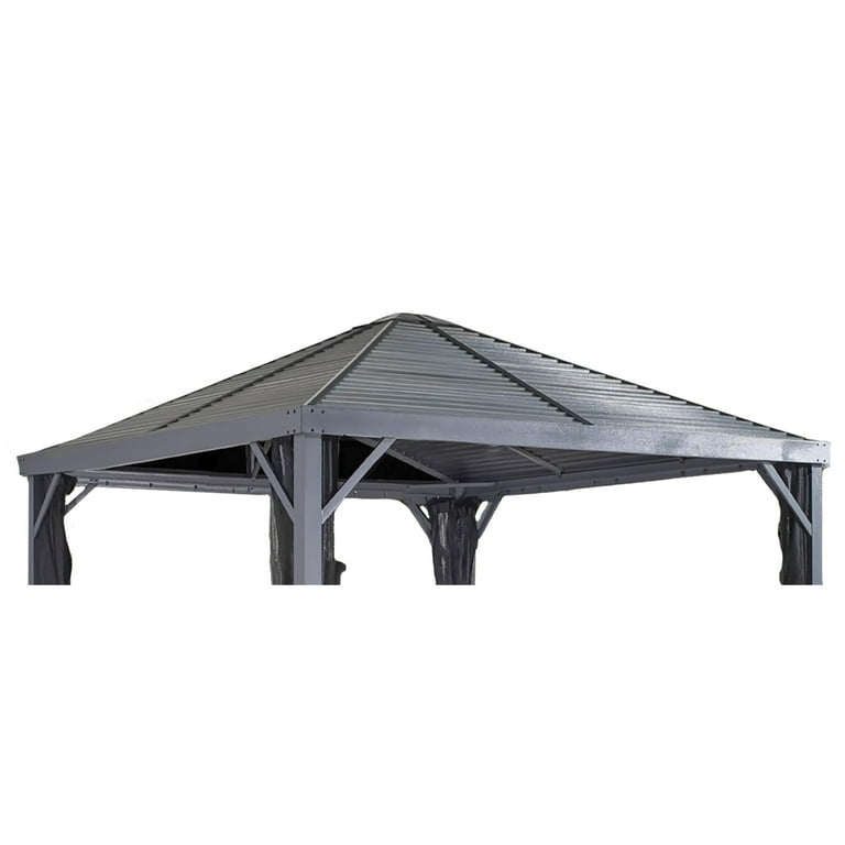 Sojag Sanibel 8 x 8 x 9 ft Light Grey Gazebo - Walmart.com